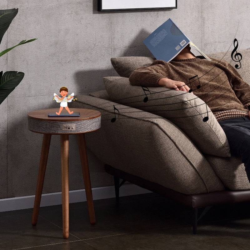 Round Speaker Table Charger StepUp