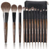 ENZO KEN Natural Goat Hair Makeup Brush Set with Case Natural Makeup Brushes Natural Bristle Makeup Brushes Natural Hair Makeup Brushes Set Professional Walnut Cosmetic Brushes Makeup Set - MONI Elloria 🩷