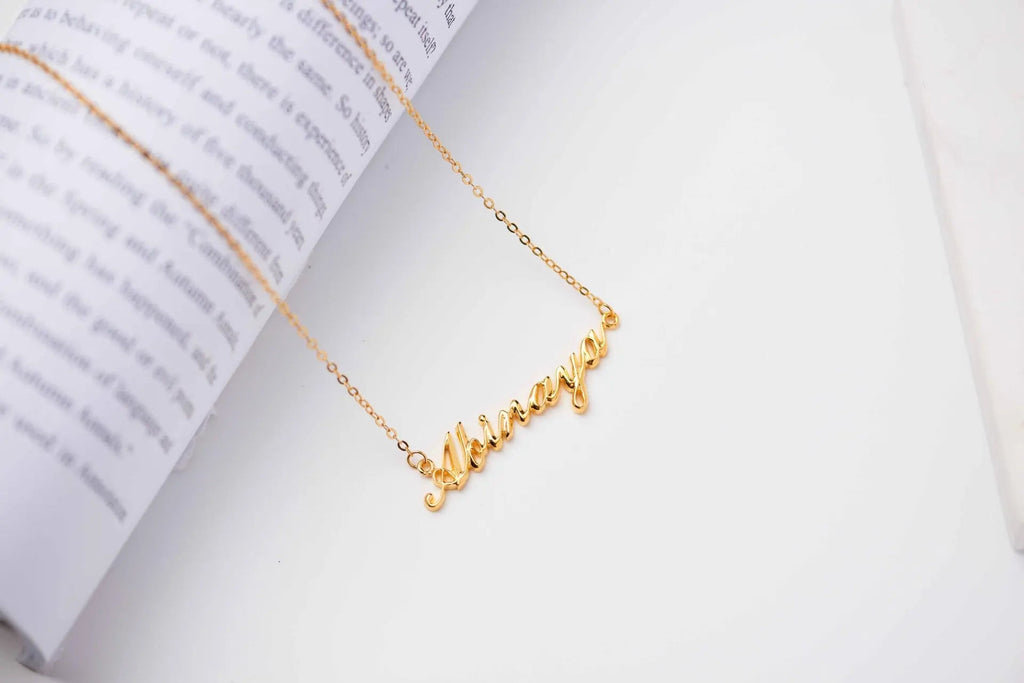 Full Silver Name Necklace - silver name necklace Maiden-Art
