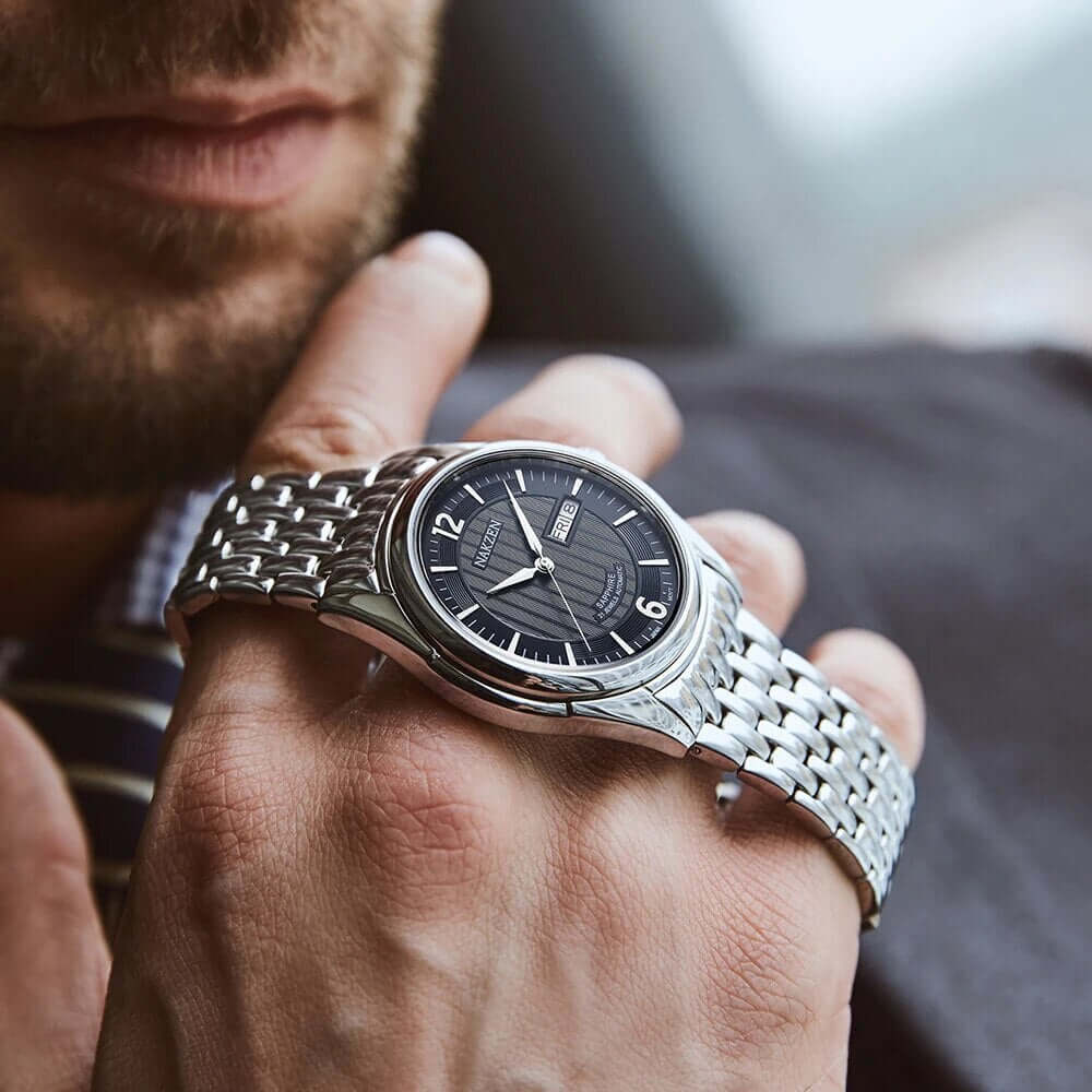 Men’s Automatic Mechanical Watch – Stainless Steel Business Watch MEGIR WATCH GROUP