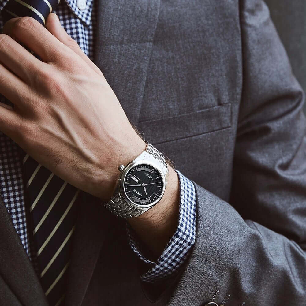 Men’s Automatic Mechanical Watch – Stainless Steel Business Watch MEGIR WATCH GROUP