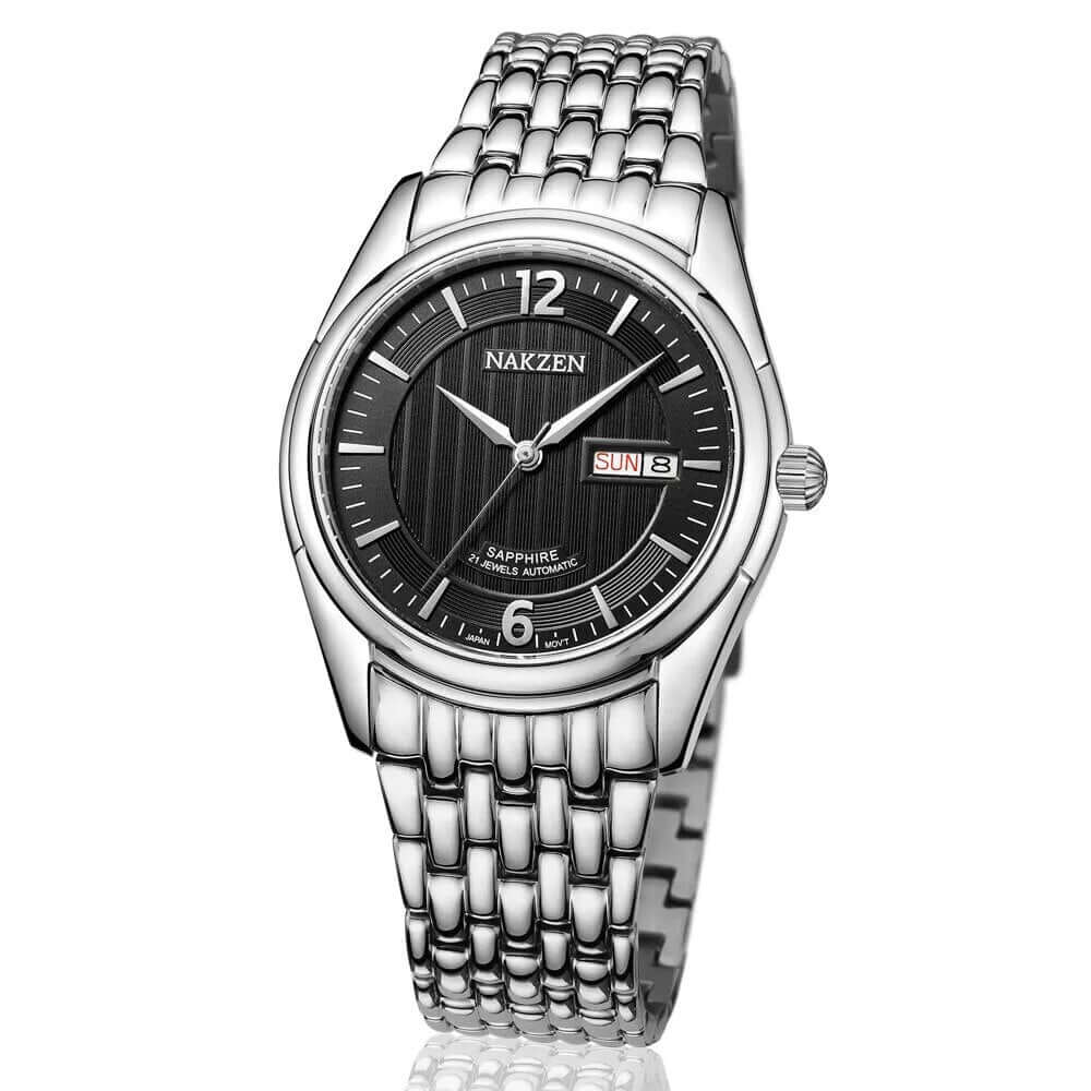 Men’s Automatic Mechanical Watch – Stainless Steel Business Watch MEGIR WATCH GROUP
