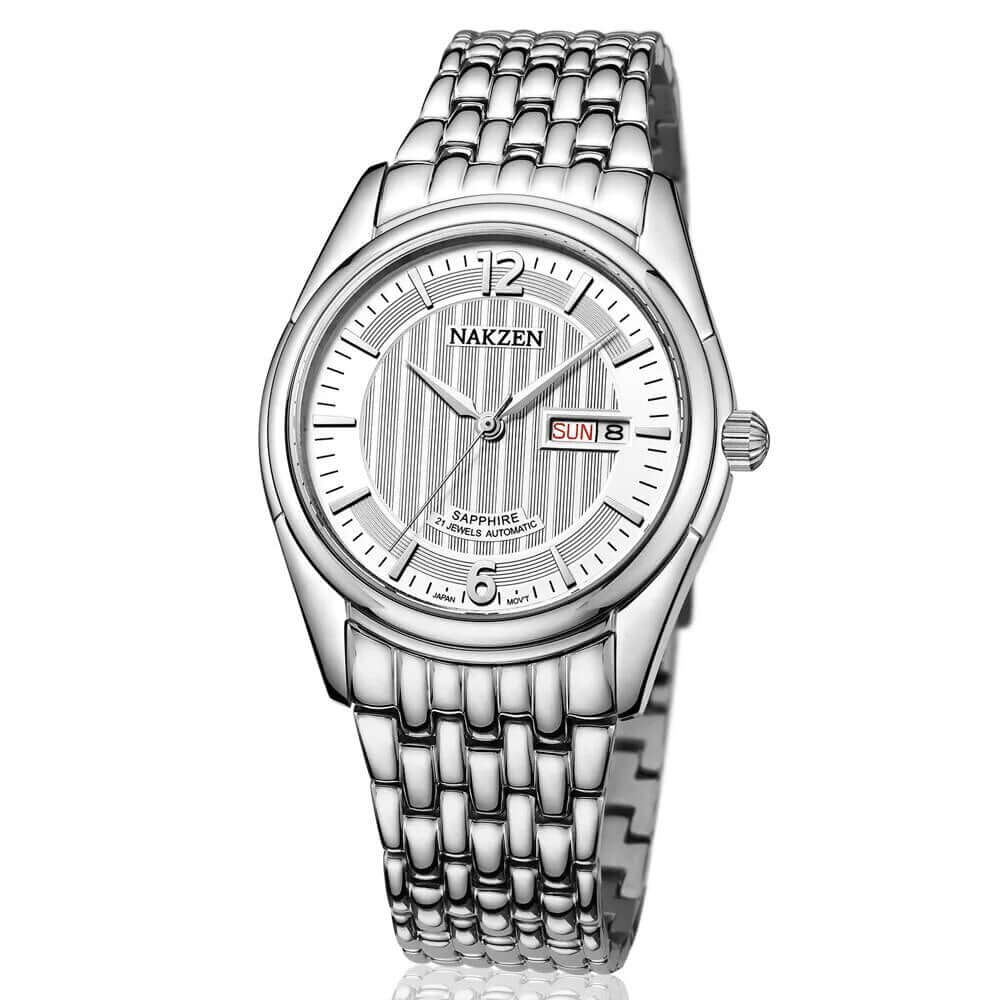 Men’s Automatic Mechanical Watch – Stainless Steel Business Watch MEGIR WATCH GROUP