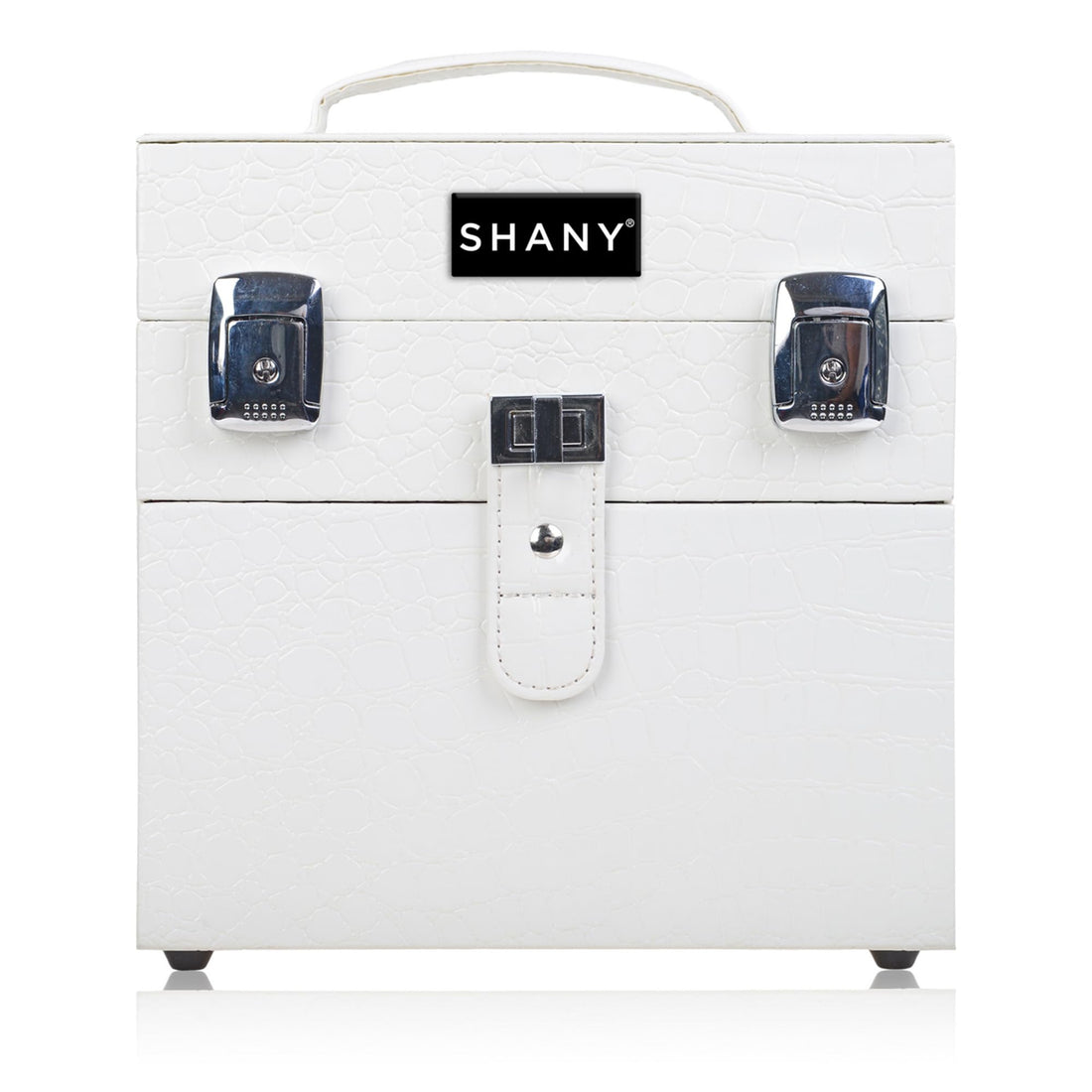 SHANY Color Matters - Makeup Travel Case Nail Accessories Organizer and Makeup Train Case - Makeup Storage Box - White Lily Elloria 🩷