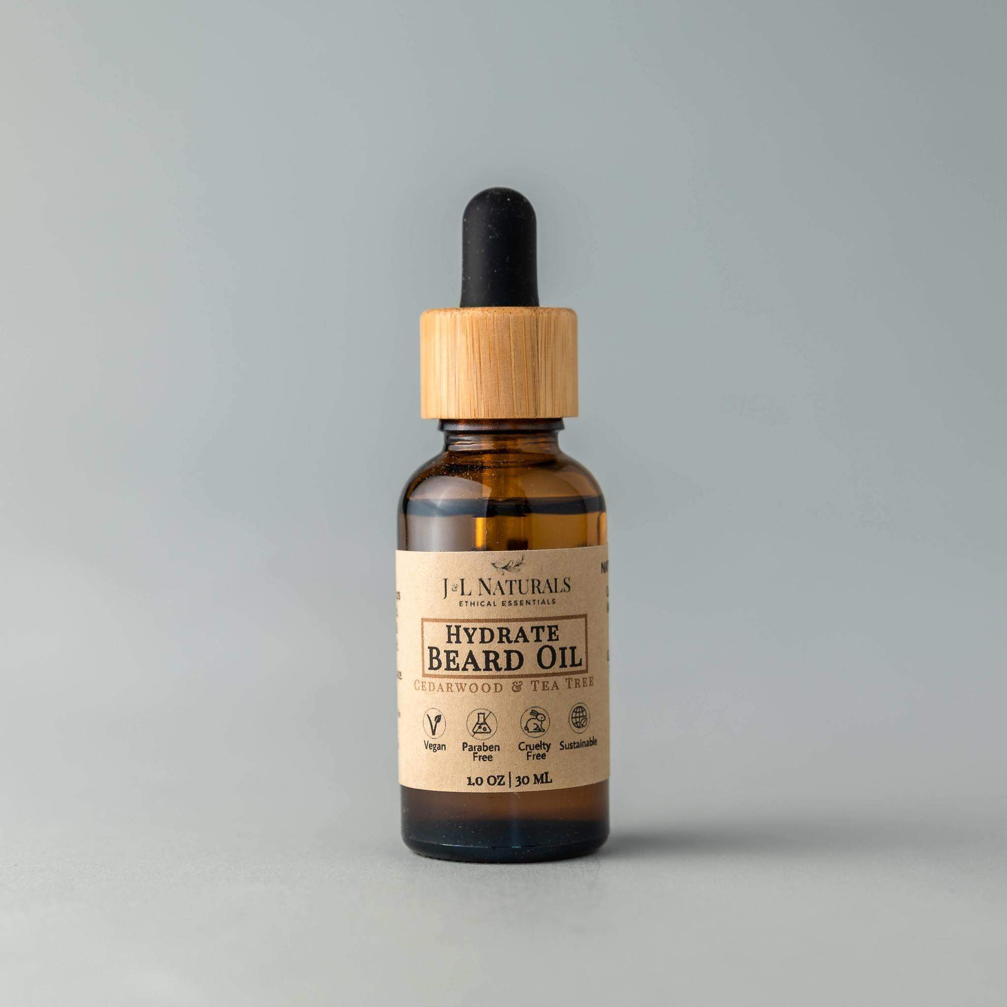 Premium Beard Oil – Softening & Conditioning Beard Care J&L Naturals