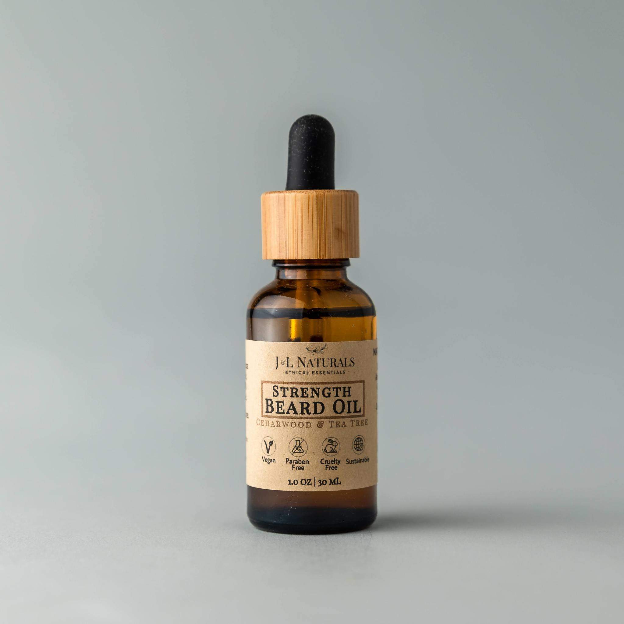 Premium Beard Oil – Softening & Conditioning Beard Care J&L Naturals
