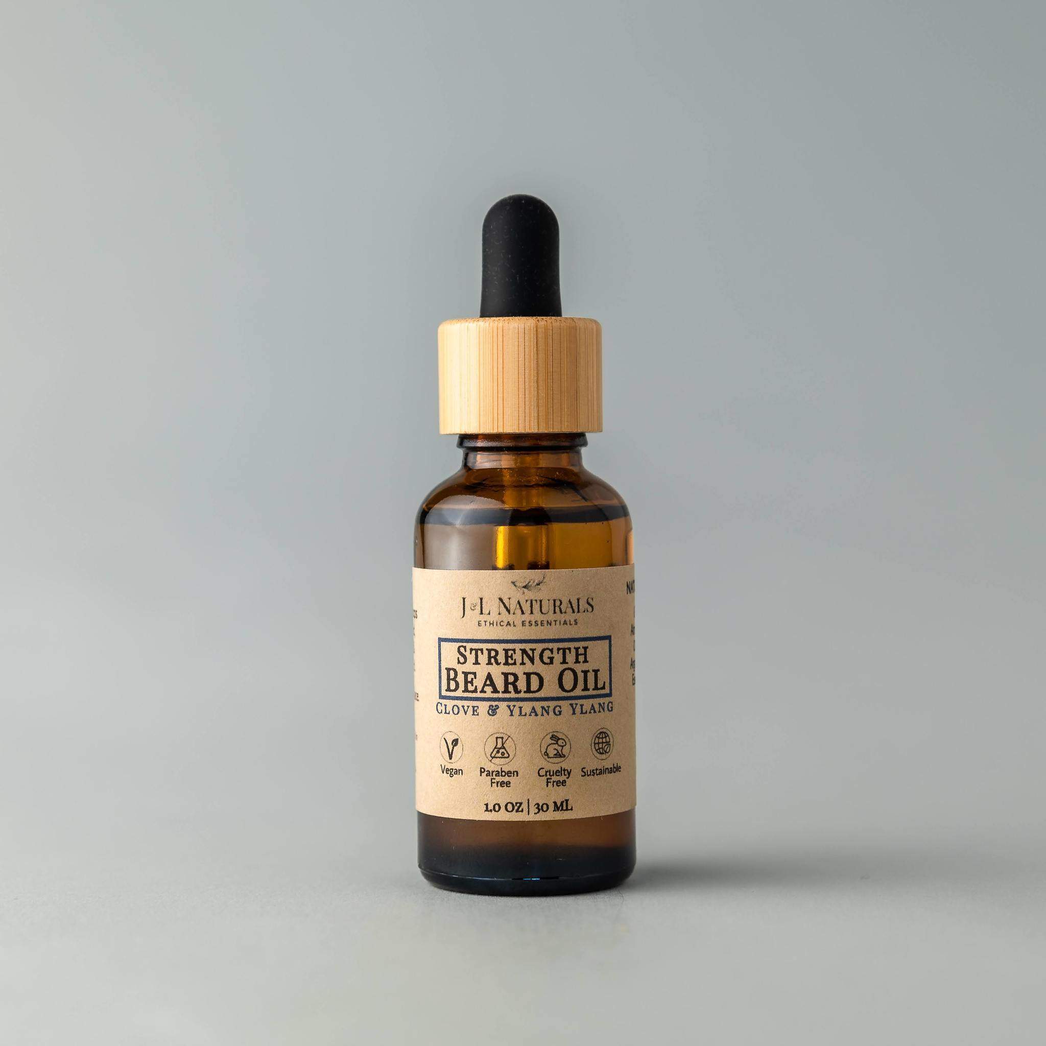 Premium Beard Oil – Softening & Conditioning Beard Care J&L Naturals