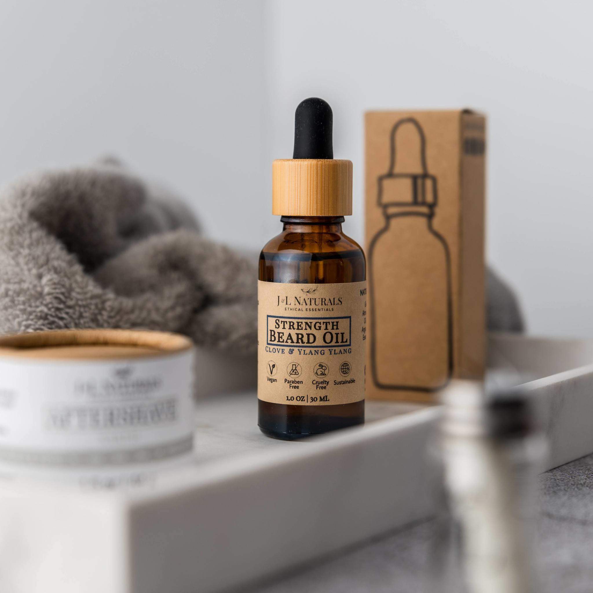 Premium Beard Oil – Softening & Conditioning Beard Care J&L Naturals