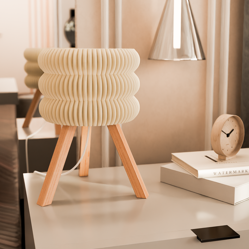 Bubbles Lamp Modernized Pottery