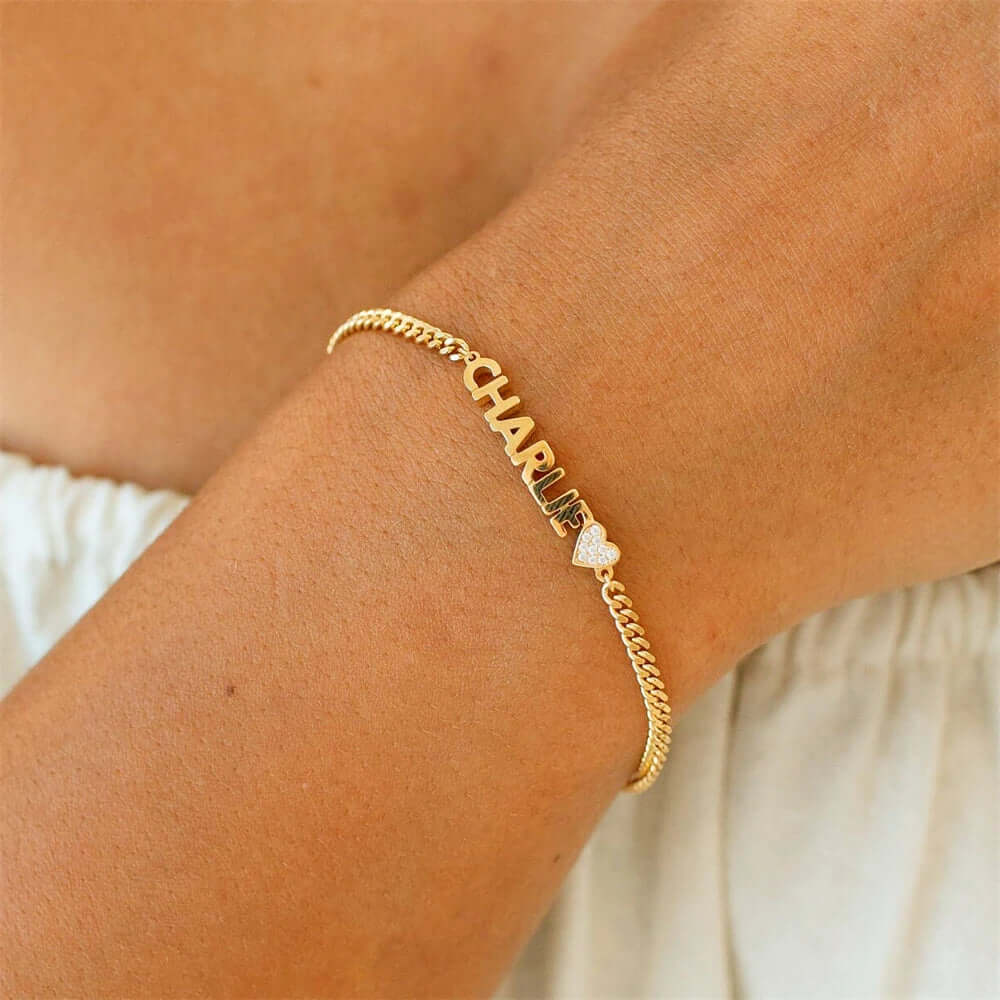 Custom engraved name bracelet Personalized Name Bracelet Jewelry Hadi Craft- CJ
