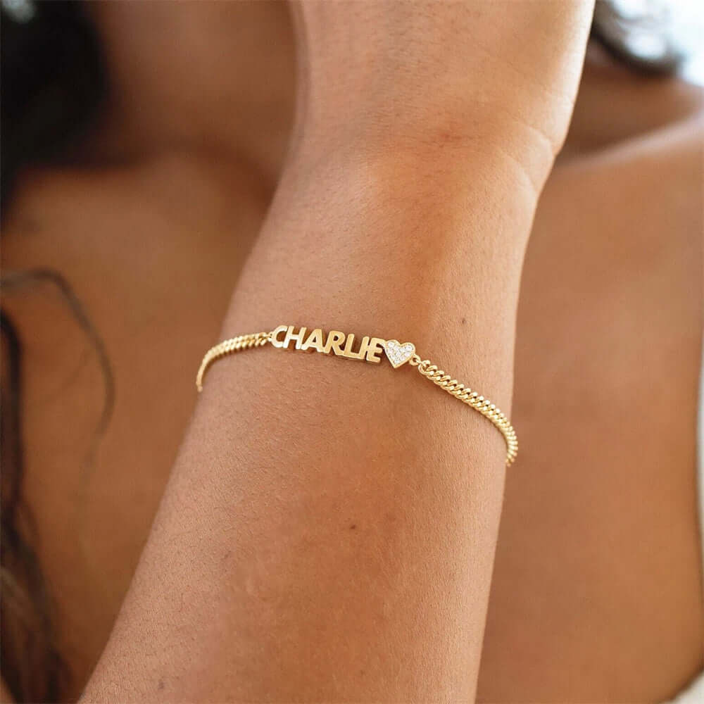 Custom engraved name bracelet Personalized Name Bracelet Jewelry Hadi Craft- CJ