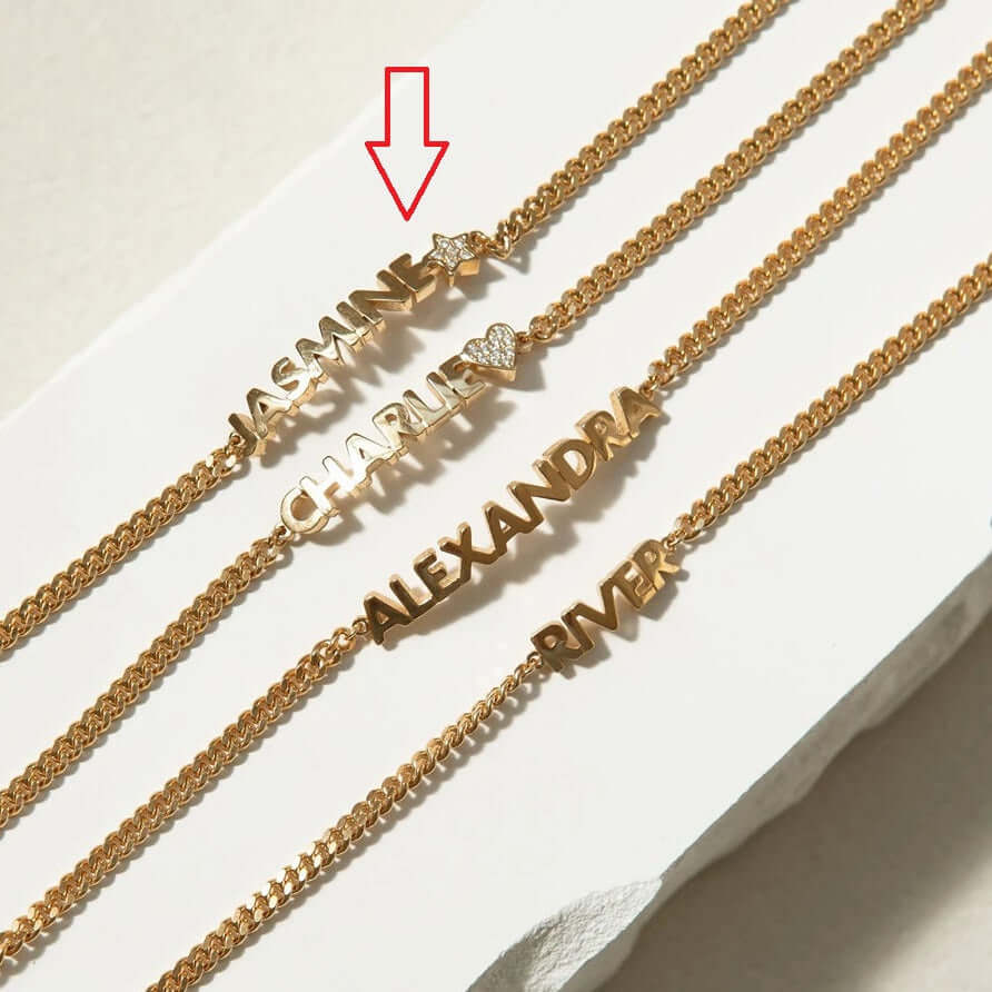 Custom engraved name bracelet Personalized Name Bracelet Jewelry Hadi Craft- CJ