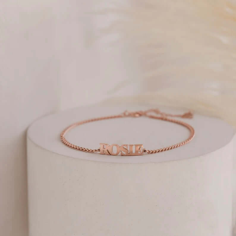 Custom engraved name bracelet Personalized Name Bracelet Jewelry Hadi Craft- CJ