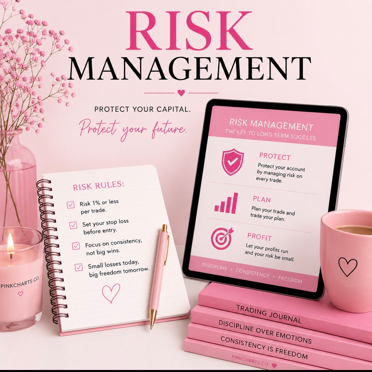 Risk Management Workbook for Beginner Traders PinkChartsCo.