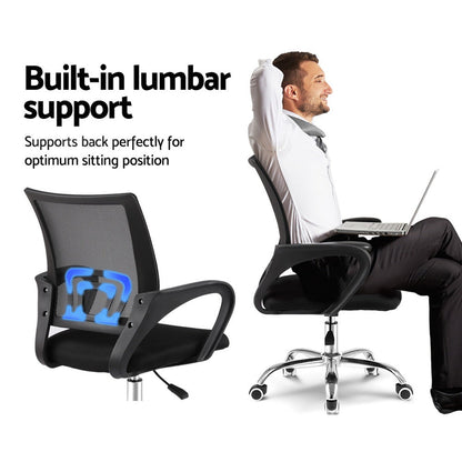 NNEDSZ Office Chair Gaming Chair Computer Mesh Chairs Executive Mid Back Black NNEDSZ
