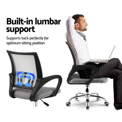NNEDSZ Office Chair Gaming Chair Computer Mesh Chairs Executive Mid Back Grey NNEDSZ