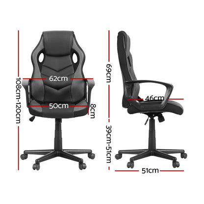 NNEDSZ Artiss Gaming Office Chair Computer Chairs Grey NNEDSZ