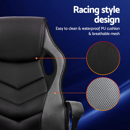 NNEDSZ Artiss Gaming Office Chair Computer Chairs Grey NNEDSZ