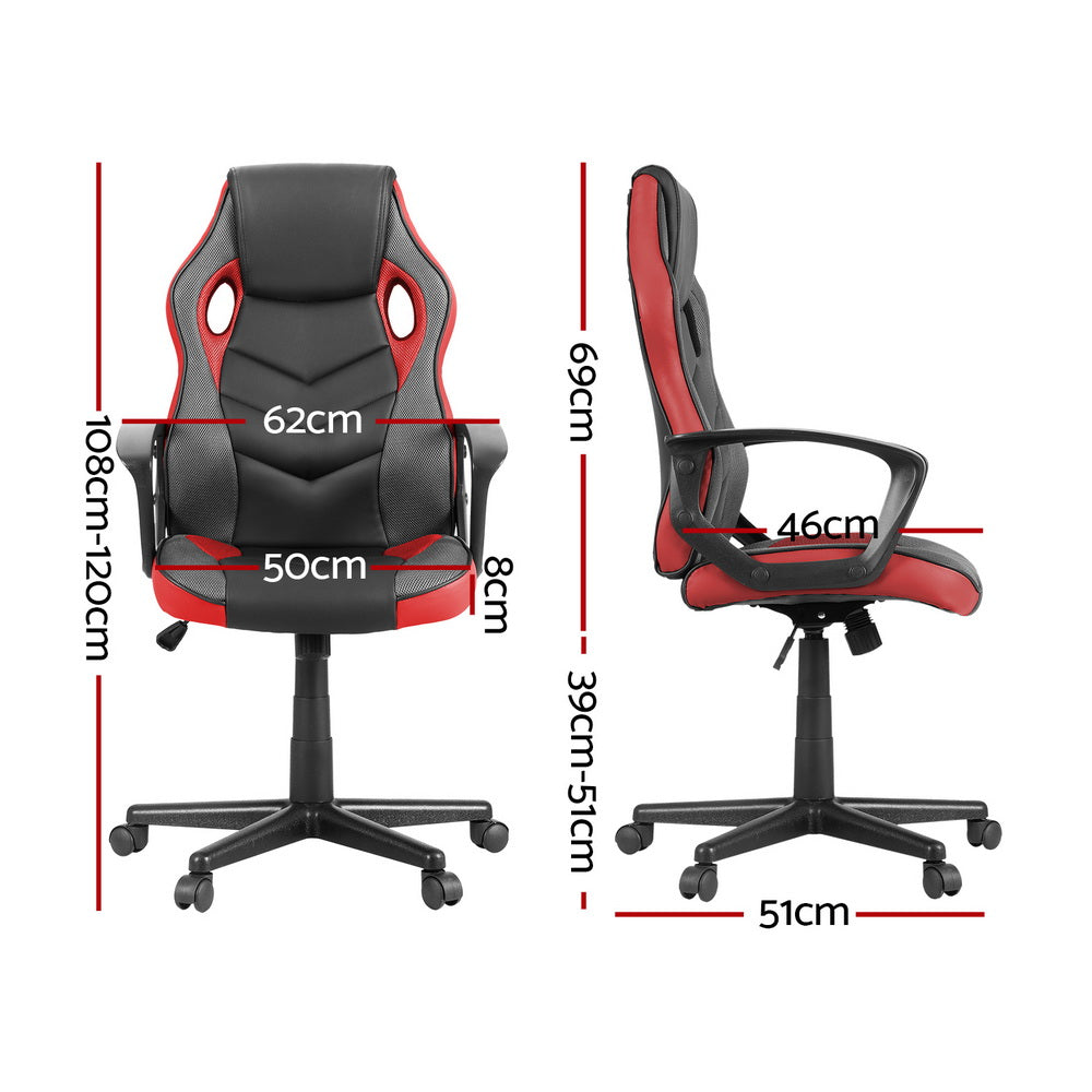 NNEDSZ Artiss Gaming Office Chair Computer Chairs Red NNEDSZ