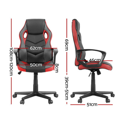 NNEDSZ Artiss Gaming Office Chair Computer Chairs Red NNEDSZ