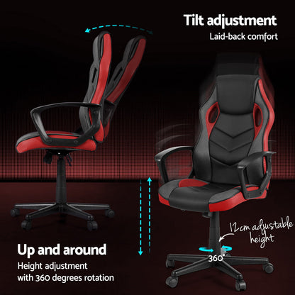 NNEDSZ Artiss Gaming Office Chair Computer Chairs Red NNEDSZ