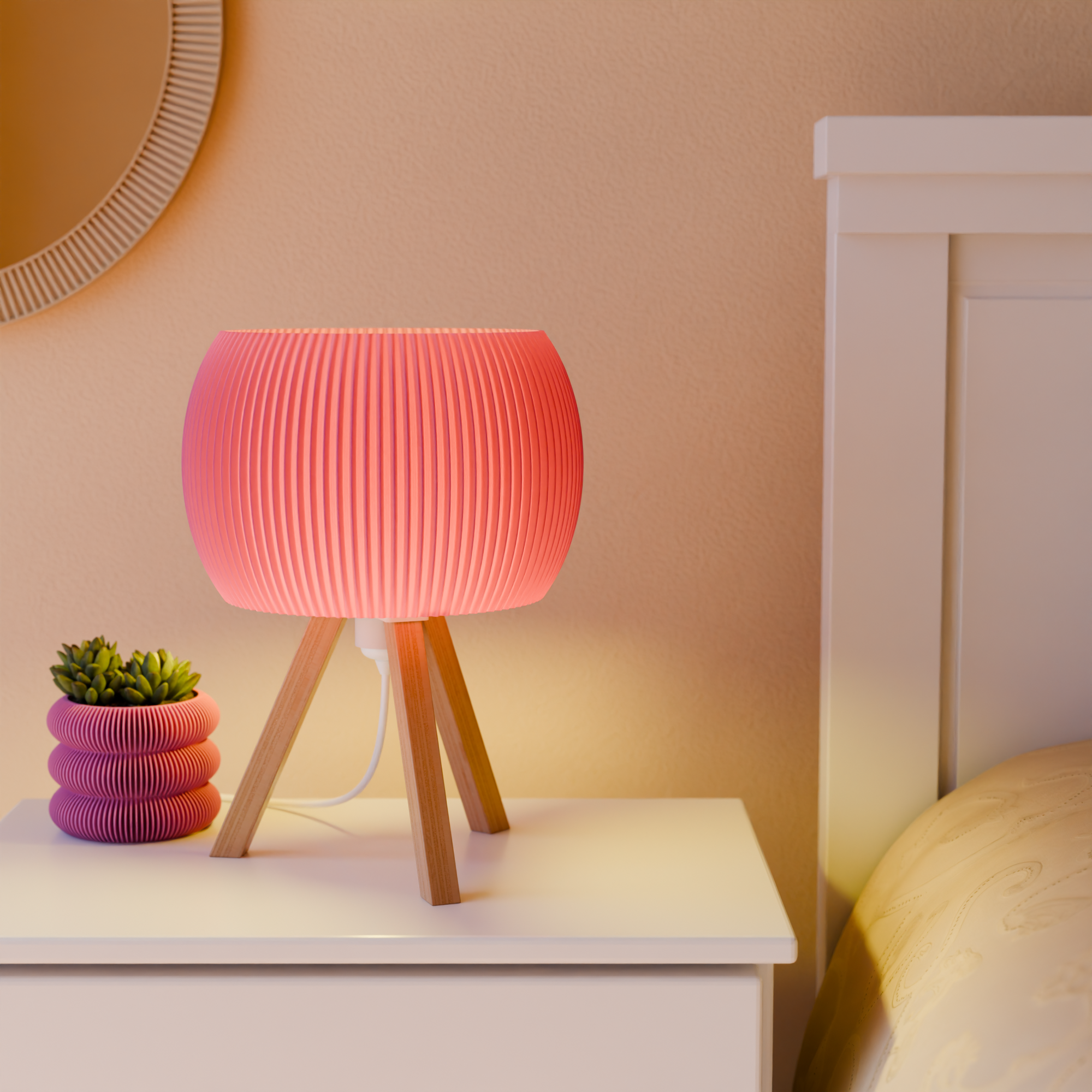 Orb Lamp Modernized Pottery