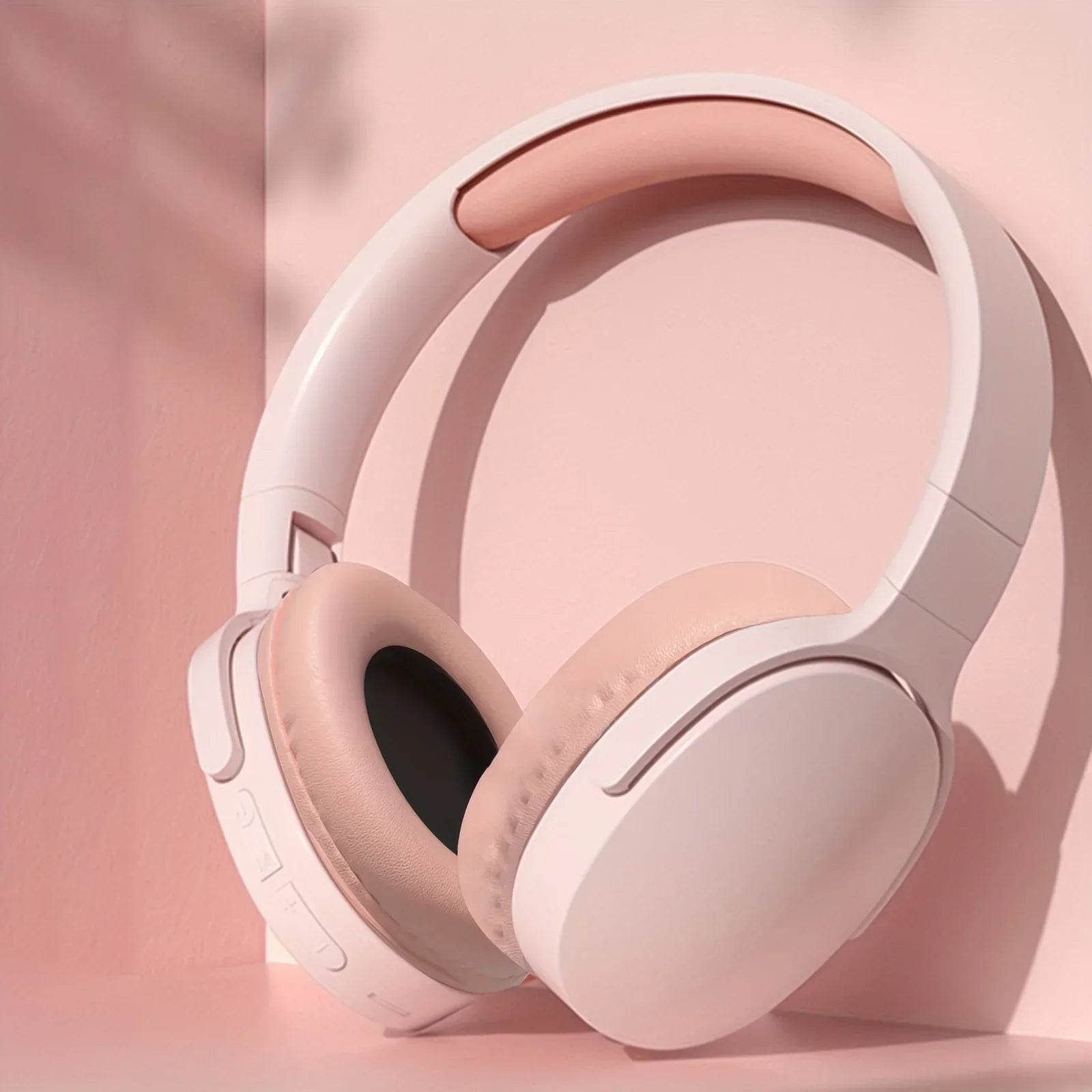 Wireless Bluetooth Over-Ear Headphones Pink CAN