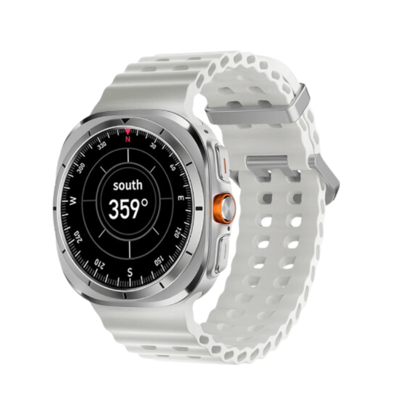 Watch 7 Ultra Smartwatch – Bluetooth Fitness Tracker with GPS & NFC (Silver) OBA